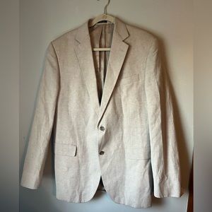 Mens linen/cotton blend blazer size 44 long